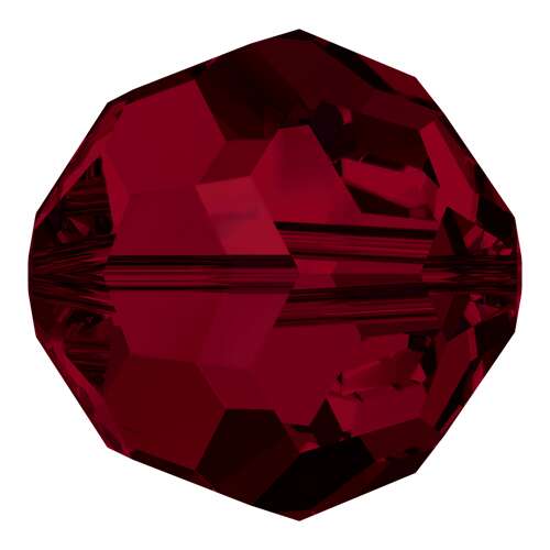 5000 - 8mm - Siam (208) - Round Crystal Bead