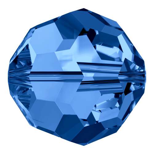 5000 - 8mm - Capri Blue (243) - Round Crystal Bead