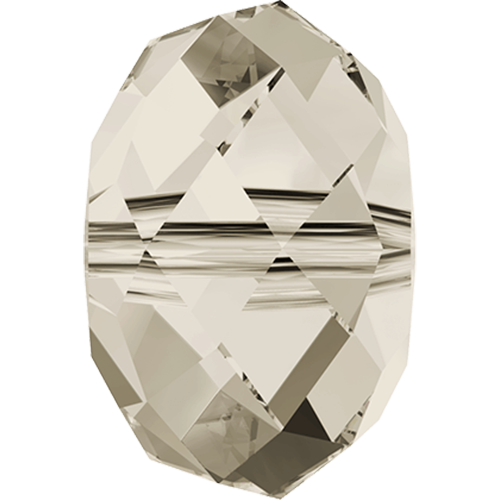 5040 - 4mm - Crystal Silver Shade (001 SSHA) - Briolette Crystal Bead