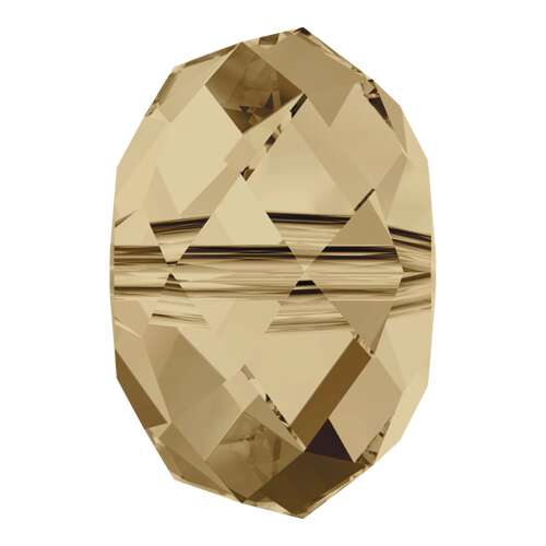 5040 - 12mm - Crystal Golden Shadow (001 GSHA) - Briolette Crystal Bead