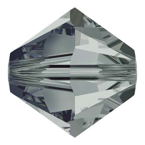 5328 - 3mm - Black Diamond (215) - Bicone Xilion Crystal Bead