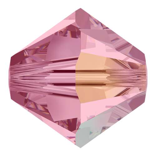 5328 - 3mm - Light Rose AB (223 AB) - Bicone Xilion Crystal Bead