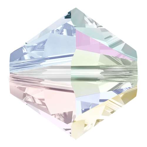 5328 - 4mm - Crystal AB (001 AB) - Bicone Xilion Crystal Bead