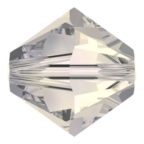 5328 - 4mm - Crystal Moonlight (001 MOL) - Bicone Xilion Crystal Bead