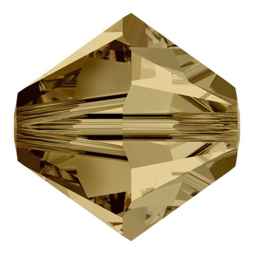 5328 - 4mm - Light Colorado Topaz (246) - Bicone Xilion Crystal Bead