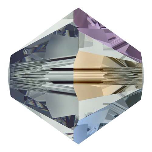 5328 - 6mm - Black Diamond AB (215 AB) - Bicone Xilion Crystal Bead