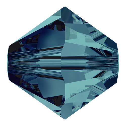 5328 - 6mm - Indicolite (379) - Bicone Xilion Crystal Bead