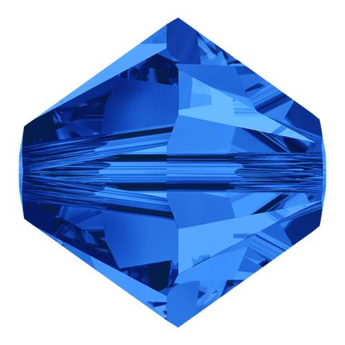 5328 - 8mm - Sapphire (206) - Bicone Xilion Crystal Bead