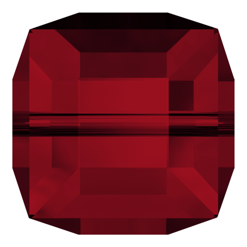 5601 - 8mm - Siam (208) - Cube Crystal Bead