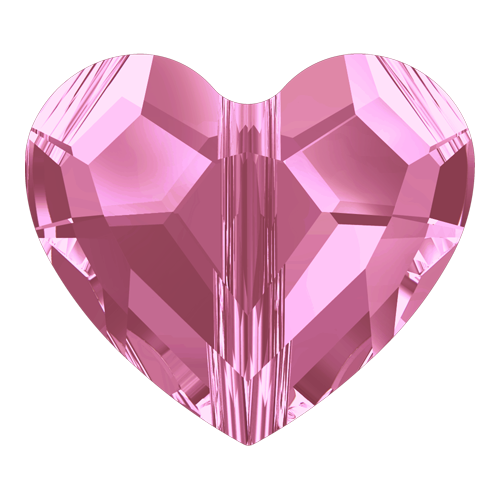 5741 - 8mm - Rose (209) - Love Crystal Bead