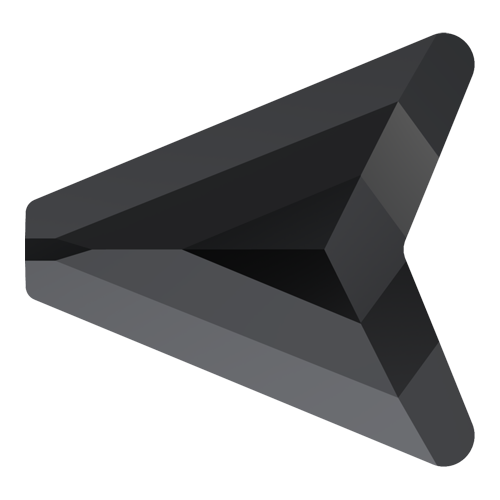 5748 - 16mm - Jet (280) - Arrow Crystal Bead
