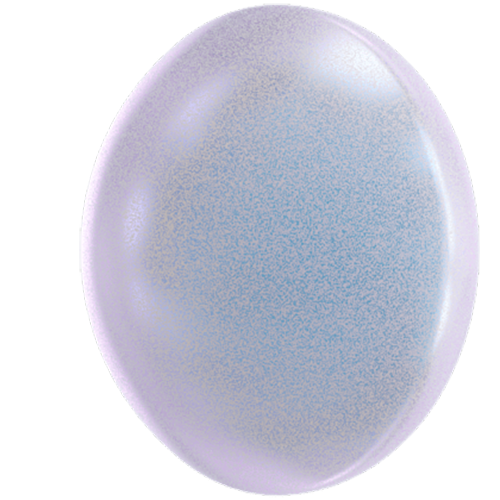 5817 - 6mm - Crystal Iridescent Dreamy Blue Pearl (001 2026) - Cabochon Flat Back Crystal Pearl