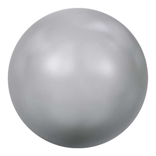 5817 - 6mm - Crystal Light Grey Pearl (001 616) - Cabochon Flat Back Crystal Pearl