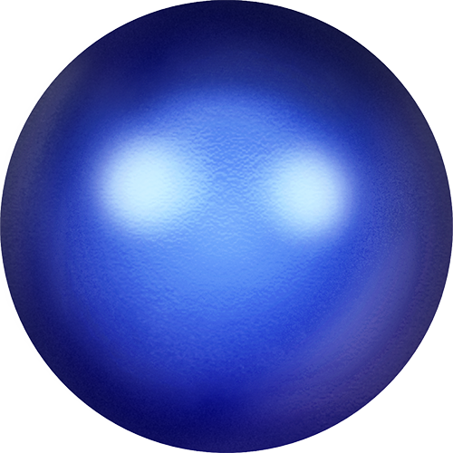 5817 - 6mm - Crystal Iridescent Dark Blue Pearl (001 949) - Cabochon Flat Back Crystal Pearl