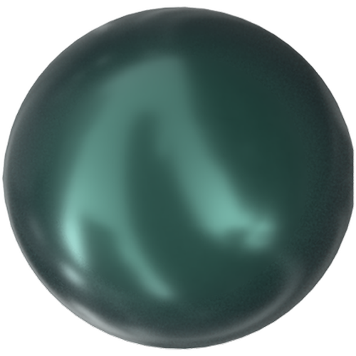 5817 - 8mm - Crystal Iridescent Tahitian Look Pearl (001 2004) - Cabochon Flat Back Crystal Pearl - Loose Pearl