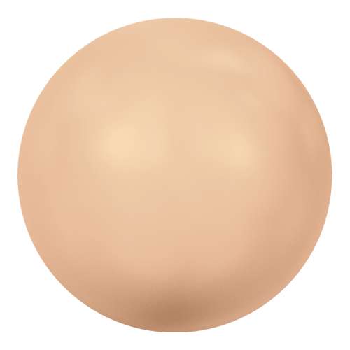 5817 - 8mm - Crystal Peach Pearl (001 300) - Cabochon Flat Back Crystal Pearl