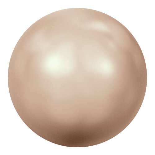 5817 - 8mm - Crystal Rose Gold Pearl (001 769) - Cabochon Flat Back Crystal Pearl