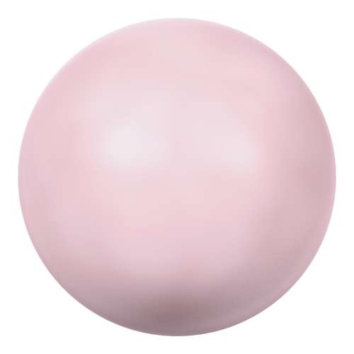 5817 - 8mm - Crystal Pastel Rose Pearl (001 944) - Cabochon Flat Back Crystal Pearl