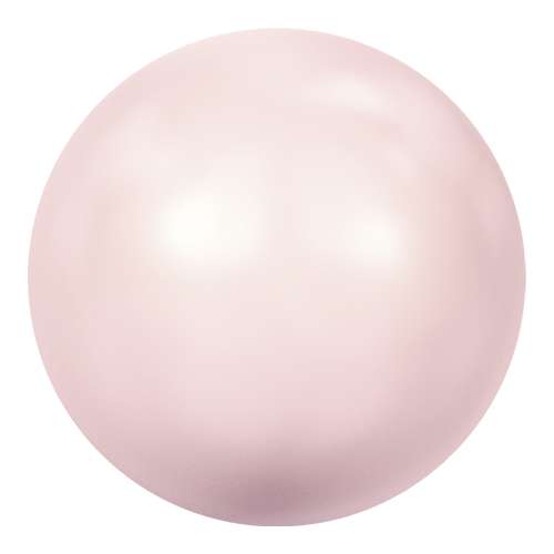 5817 - 10mm - Crystal Rosaline Pearl (001 294) - Cabochon Flat Back Crystal Pearl
