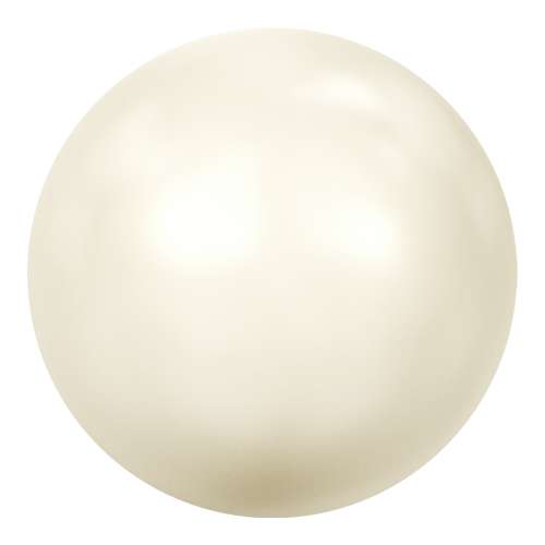 5817 - 10mm - Crystal Creamrose Pearl (001 621) - Cabochon Flat Back Crystal Pearl