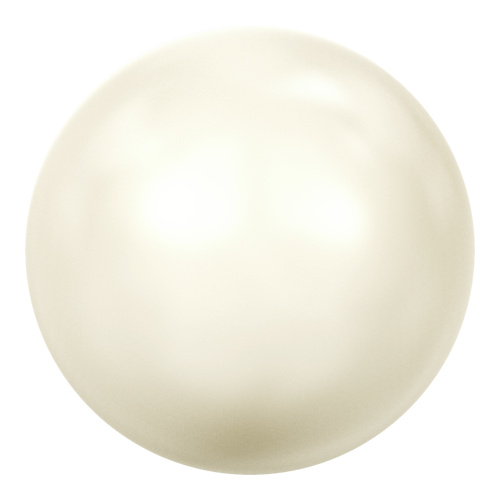 5818 - 4mm - Crystal Creamrose Pearl (001 621) - Round Half Drilled Crystal Pearl
