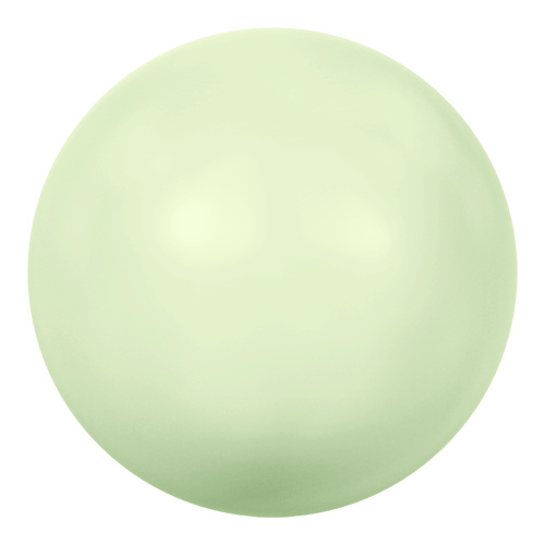 5818 - 4mm - Crystal Pastel Green Pearl (001 967) - Round Half Drilled Crystal Pearl