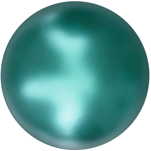 5818 - 6mm - Crystal Iridescent Tahitian Look Pearl (001 2004) - Round Half Drilled Crystal Pearl