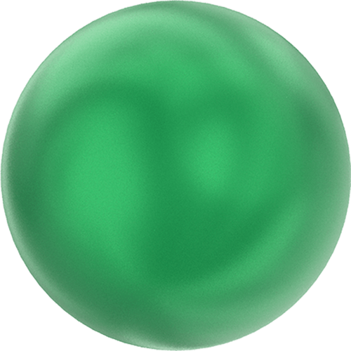5818 - 6mm - Crystal Eden Green Pearl (001 2014) - Round Half Drilled Crystal Pearl