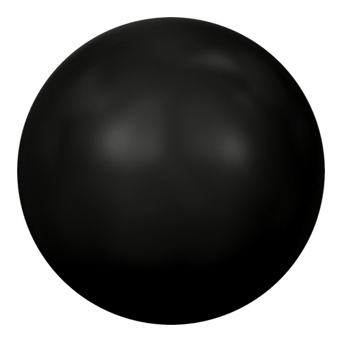 5818 - 6mm - Crystal Mystic Black Pearl (001 335) - Round Half Drilled Crystal Pearl