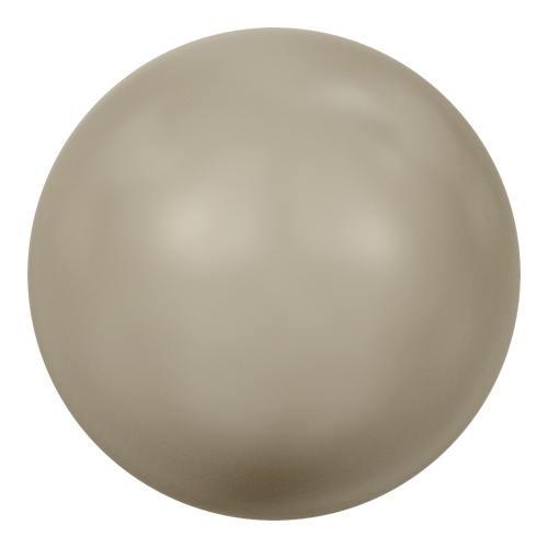 5818 - 6mm - Crystal Platinum Pearl (001 459) - Round Half Drilled Crystal Pearl