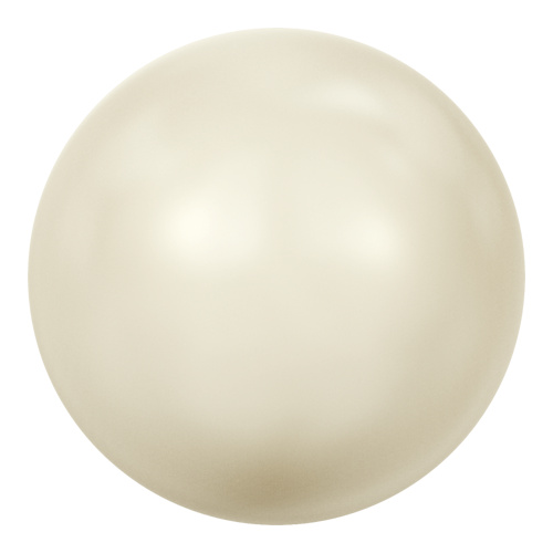 5818 - 6mm - Crystal Cream Pearl (001 620) - Round Half Drilled Crystal Pearl