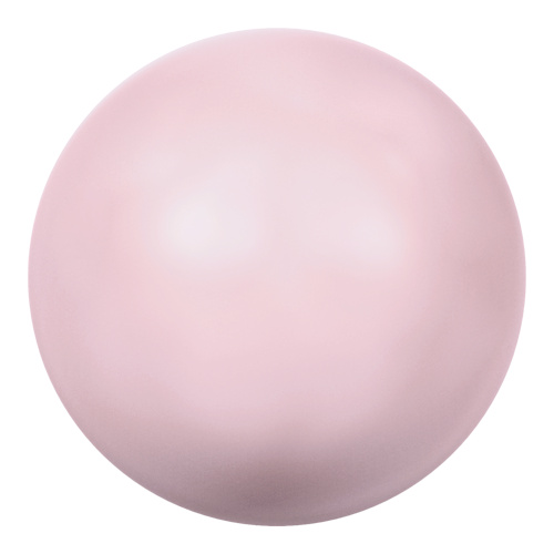 5818 - 6mm - Crystal Pastel Rose Pearl (001 944) - Round Half Drilled Crystal Pearl