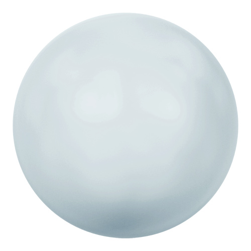 5818 - 6mm - Crystal Pastel Blue Pearl (001 966) - Round Half Drilled Crystal Pearl