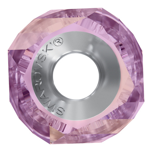 5928 - 14mm Steel - Crystal Lilac Shadow (001 LISH) - BeCharmed Helix Bead