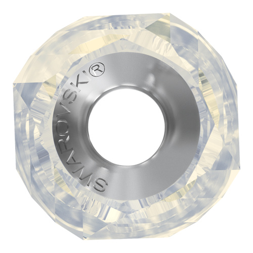 5928 - 14mm Steel - White Opal (234) - BeCharmed Helix Bead