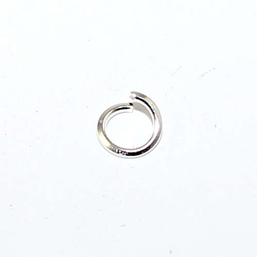 5mm x 0.7mm Copper Jump Ring - Silver