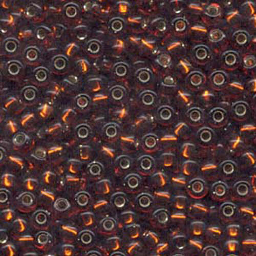 Miyuki 6/0 Rocaille Bead - 6-9134S - Transparent Silver Lined Light Brown