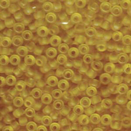 Miyuki 6/0 Rocaille Bead - 6-9136F - Matte Transparent Yellow