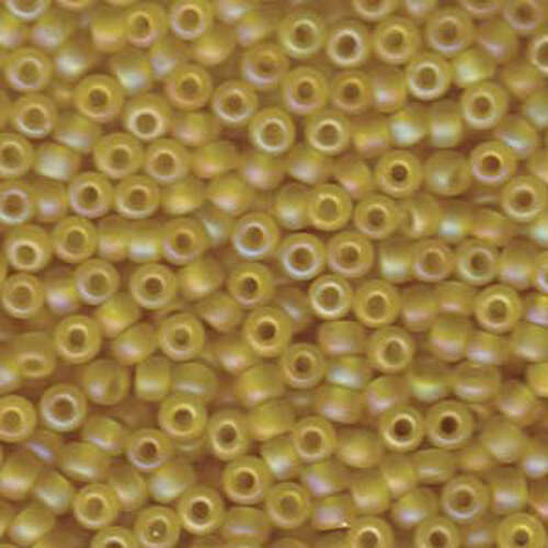 Miyuki 6/0 Rocaille Bead - 6-9136FR - Matte Transparent Yellow AB