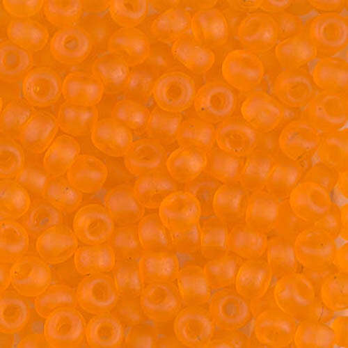 Miyuki 6/0 Rocaille Bead - 6-9138F - Matte Transparent Orange