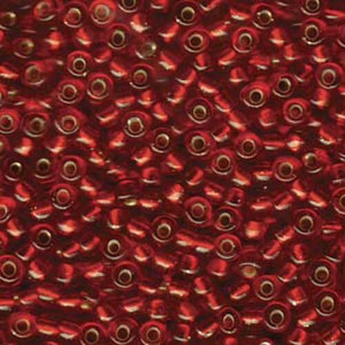 Miyuki 6/0 Rocaille Bead - 6-9141S - Silver Lined Ruby