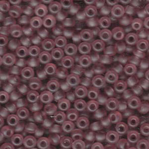 Miyuki 6/0 Rocaille Bead - 6-9142F - Matte Transparent Smoky Amethyst