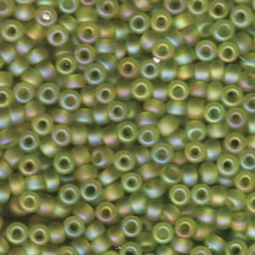 Miyuki 6/0 Rocaille Bead - 6-9143FR - Matte Transparent Chartreuse AB