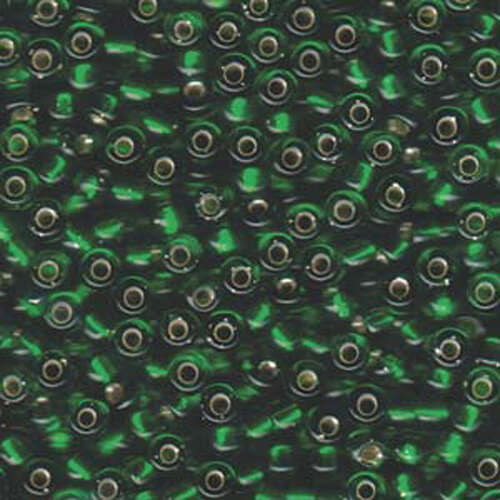 Miyuki 6/0 Rocaille Bead - 6-9146S - Silver Lined Green