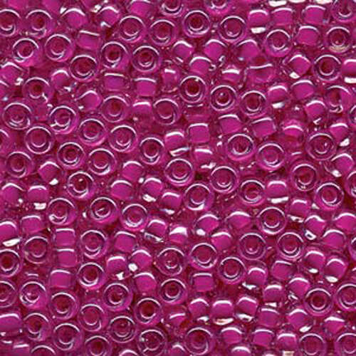 Miyuki 6/0 Rocaille Bead - 6-9209 - Fuchsia Lined Crystal