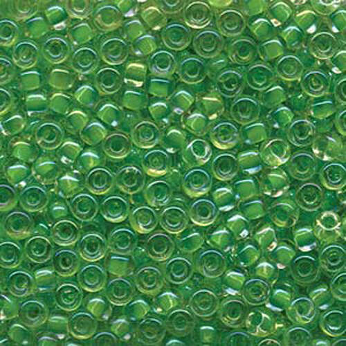 Miyuki 6/0 Rocaille Bead - 6-9228 - Light Green Lined Crystal