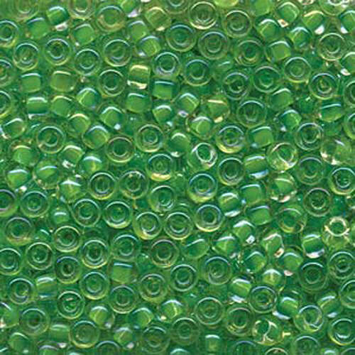 Miyuki 6/0 Rocaille Bead - 6-9228 - Light Green Lined Crystal