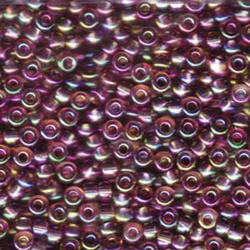 Miyuki 6/0 Rocaille Bead - 6-9256D - Transparent Dark Smoky Amethyst AB