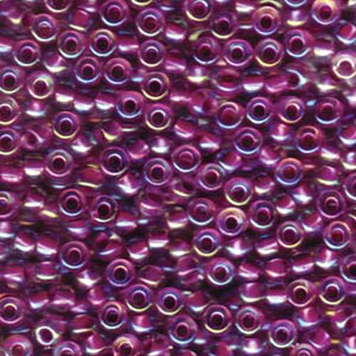 Miyuki 6/0 Rocaille Bead - 6-9264 - Raspberry Lined Crystal AB