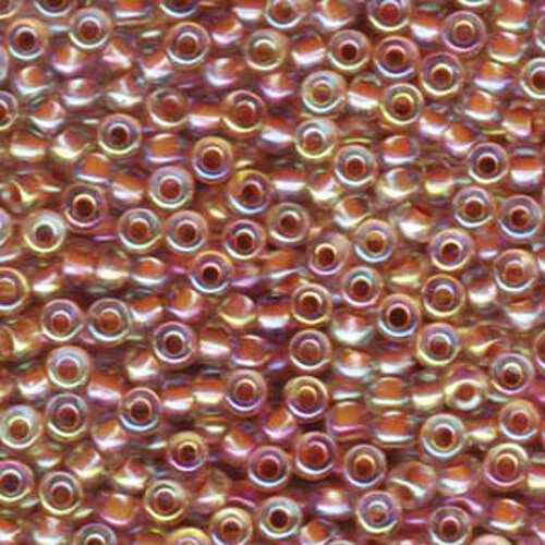 Miyuki 6/0 Rocaille Bead - 6-9275 - Dark Peach Lined Crystal AB